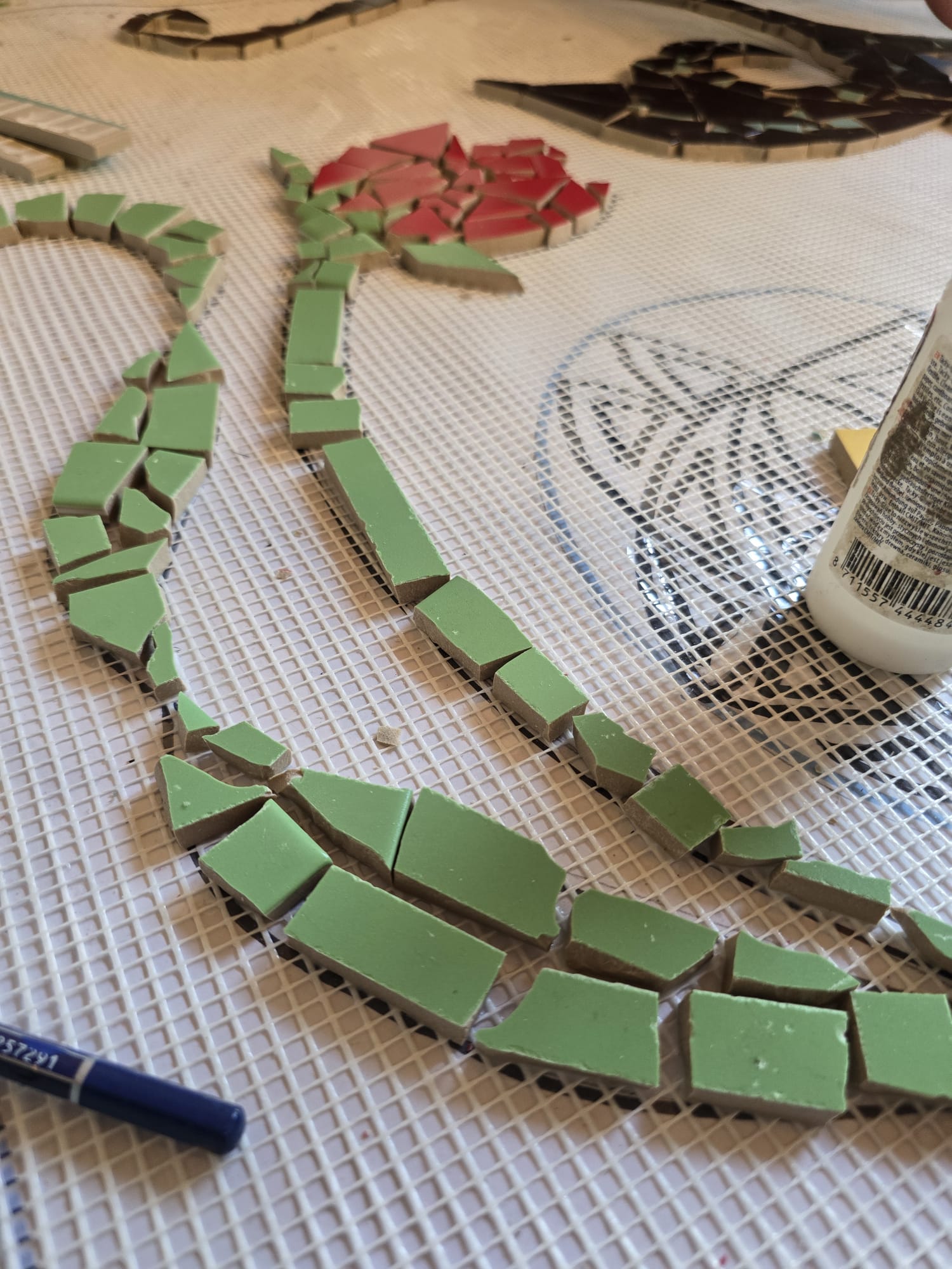 Ein Wandmosaik-Workshop